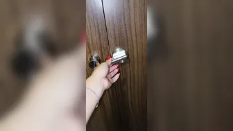 Horny in the restaurant! Fingered on the toilet to orgasm - Jasmine SweetArabic Arabic Cam girl