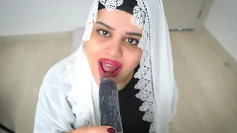 Real Arab StepMom In Hijab Squirting Wet Pussy Dildo.